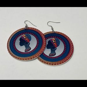 Round African Queen earrings